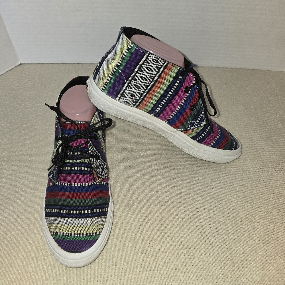 Vans Off The Wall Tribal Aztec Print High-top Sneakers size 8.5